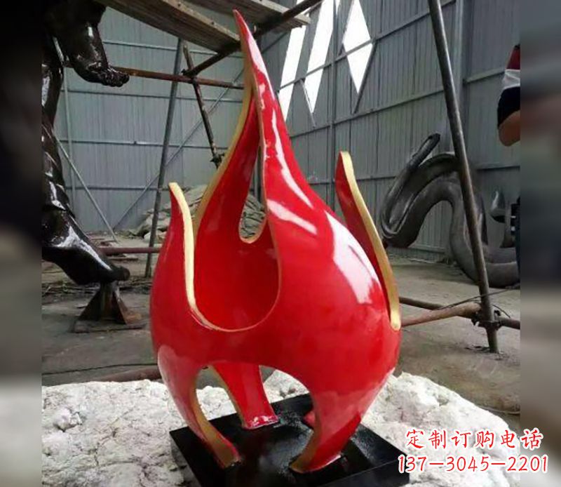 内江不锈钢火龙果雕塑传承传统文化的艺术品