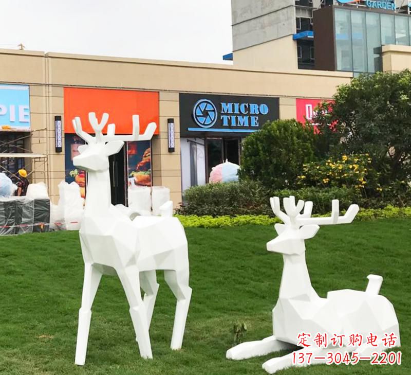 内江不锈钢小鹿雕塑艺术之美
