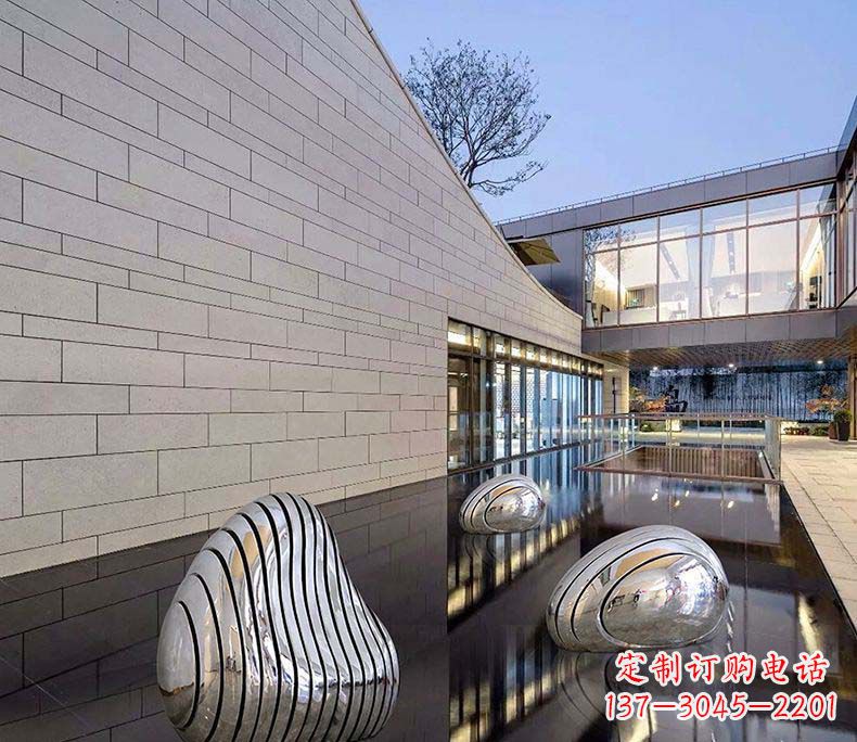 内江精美不锈钢假山雕塑