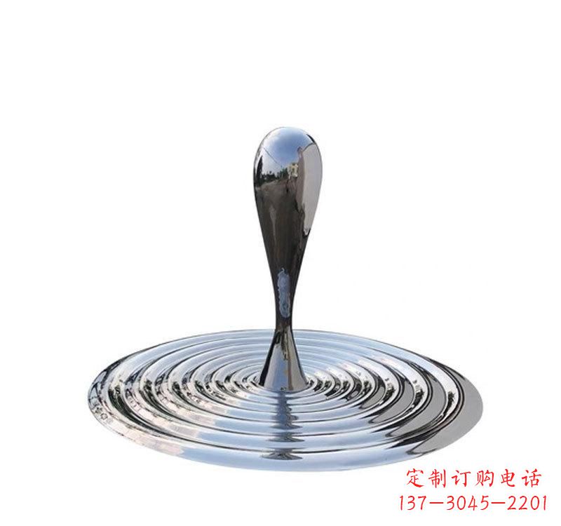 内江不锈钢景区水滴雕塑