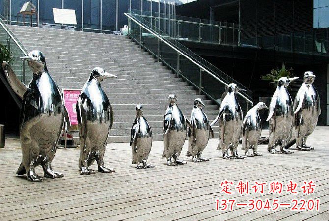 内江企鹅雕塑——精致的不锈钢艺术