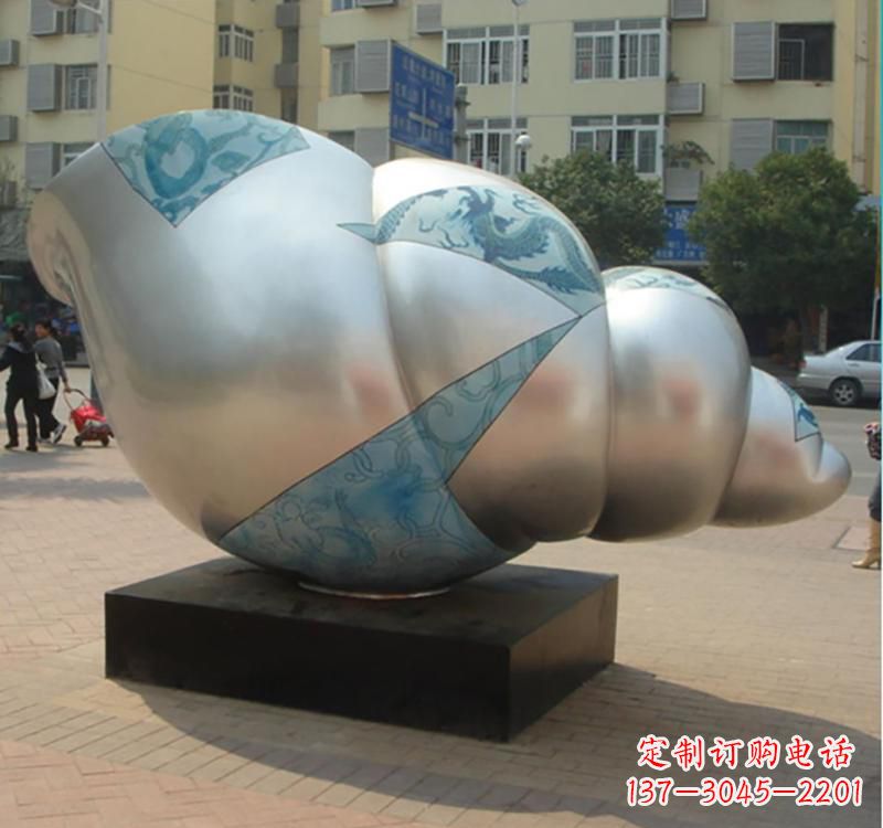 内江不锈钢海螺雕塑艺术的精美融合