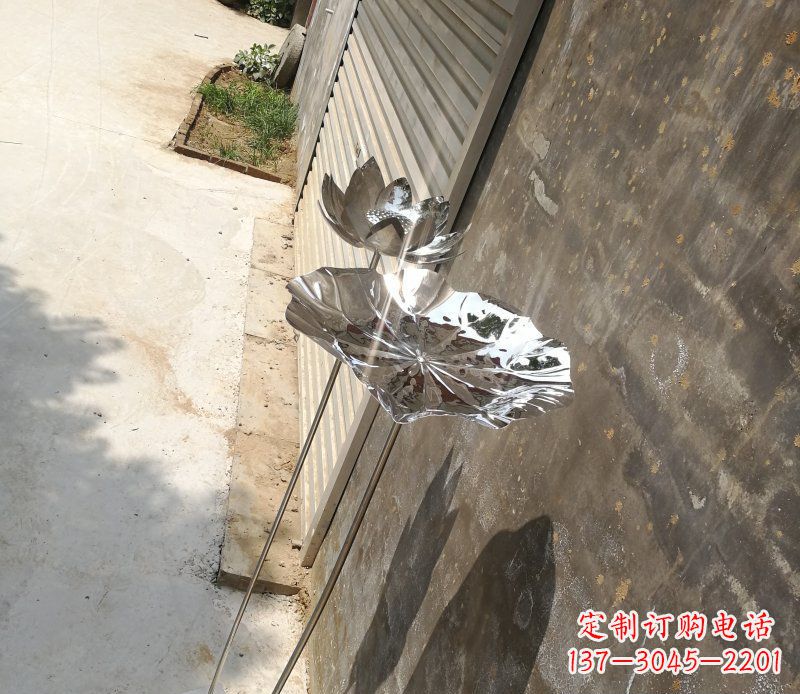 内江不锈钢荷叶雕塑精美的艺术瑰宝