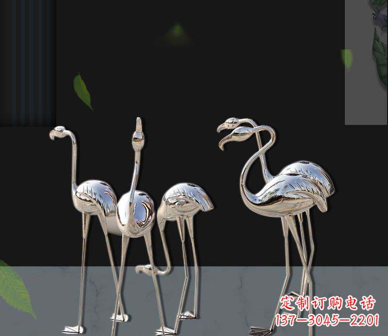 内江非凡之美不锈钢火烈鸟雕塑