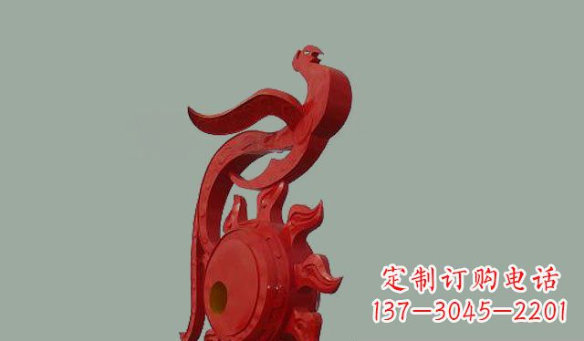 内江不锈钢孔雀雕塑