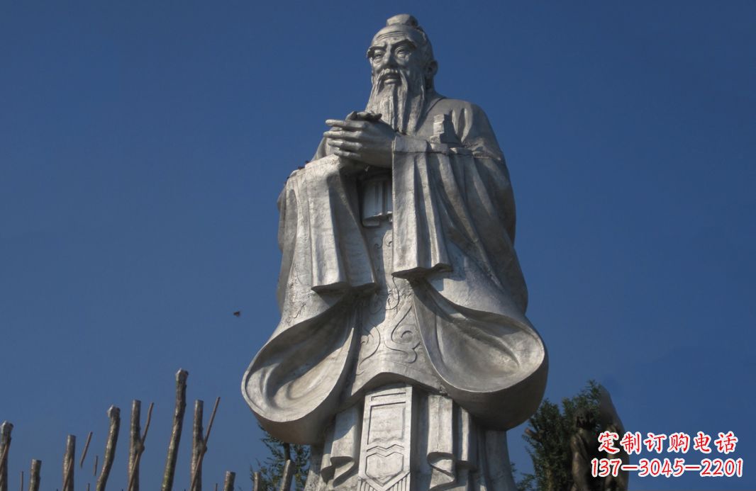 内江不锈钢孔子人物雕塑——传承中华文化的精神象征