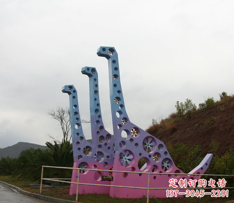 内江不锈钢恐龙雕塑精致的古代艺术