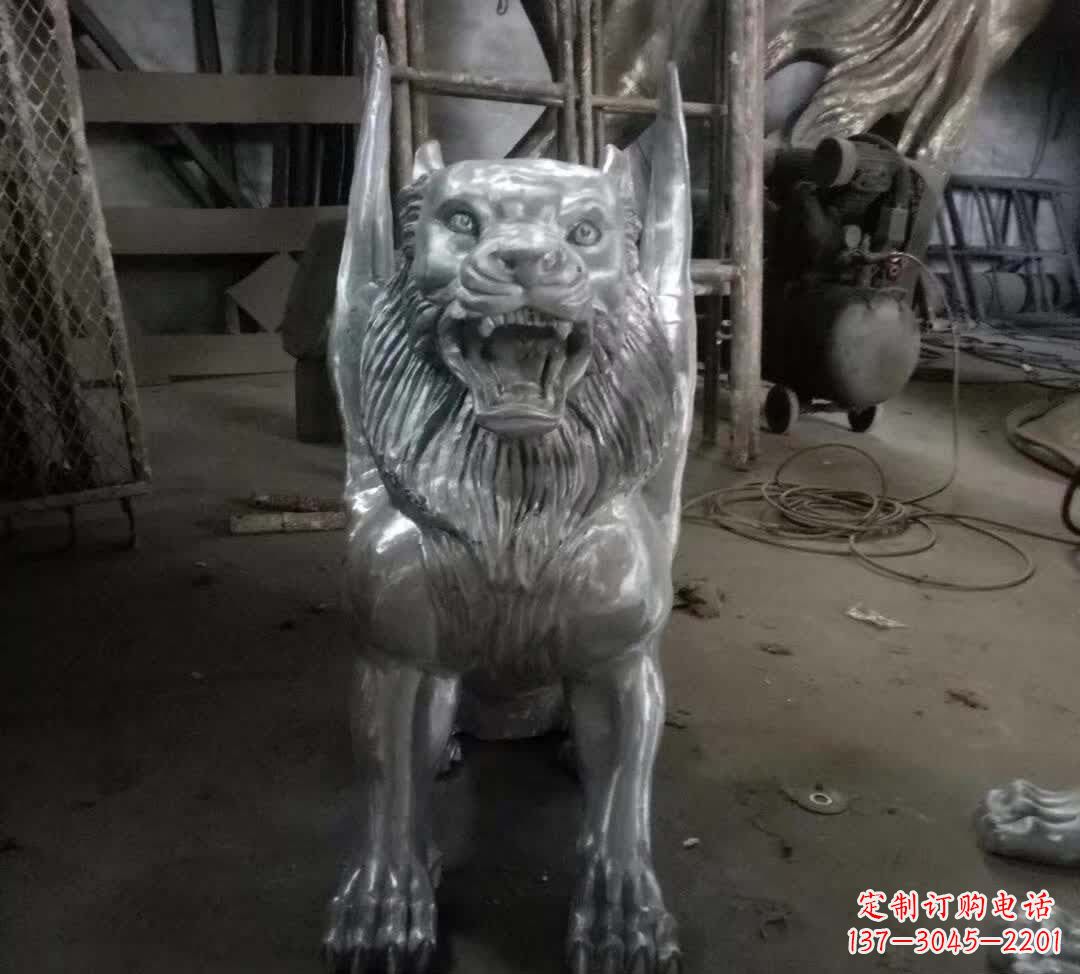 内江不锈钢老虎雕塑经典的艺术品