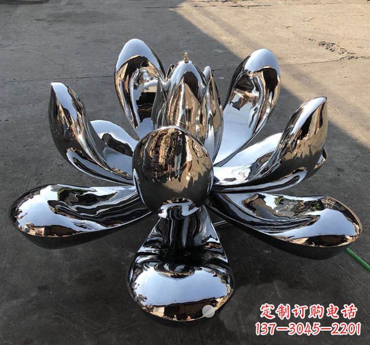 内江不锈钢莲花雕塑精美优雅