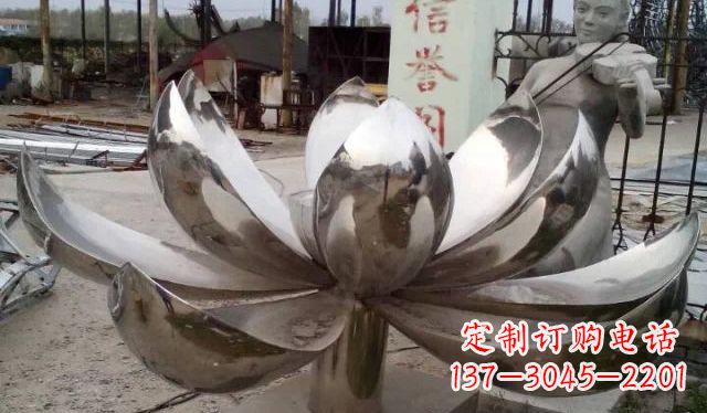 内江不锈钢莲花景观雕塑