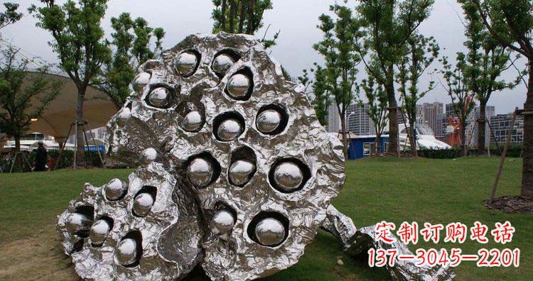 内江不锈钢莲蓬景观雕塑1