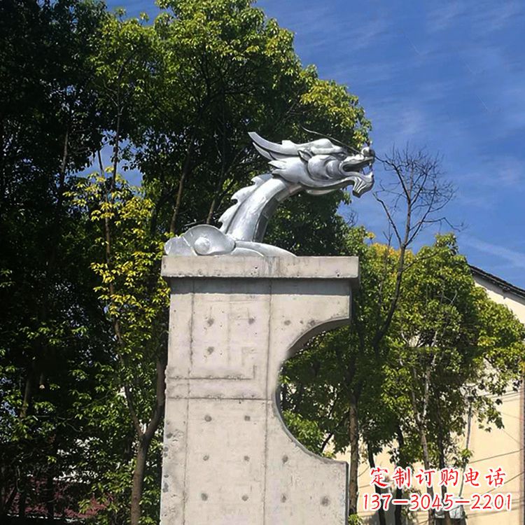 内江不锈钢龙雕塑——传承中华文化精髓