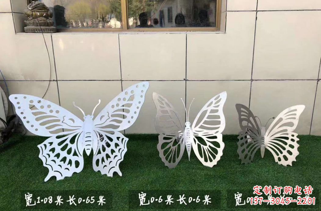 内江不锈钢镂空蝴蝶公园雕塑——精美绝伦
