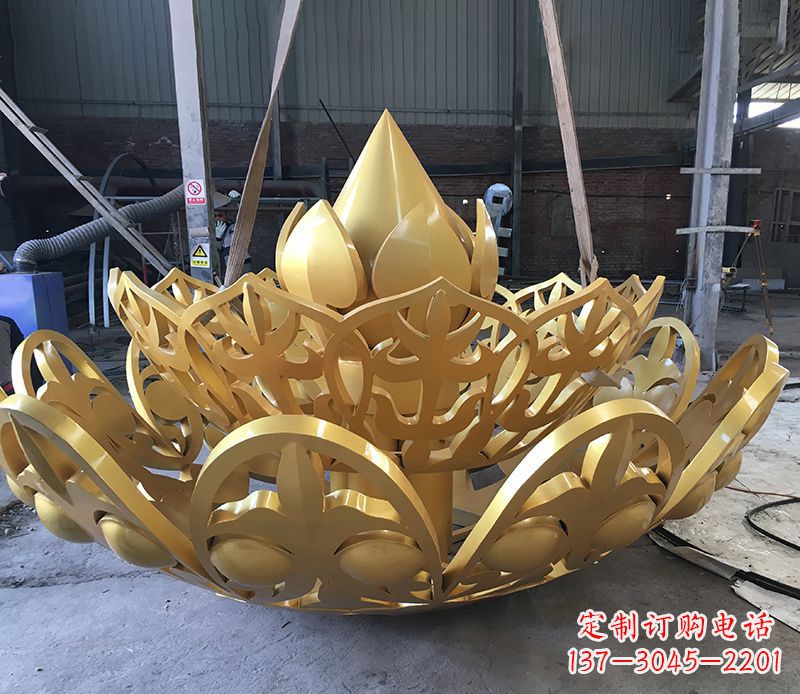 内江不锈钢莲花雕塑精美绝伦