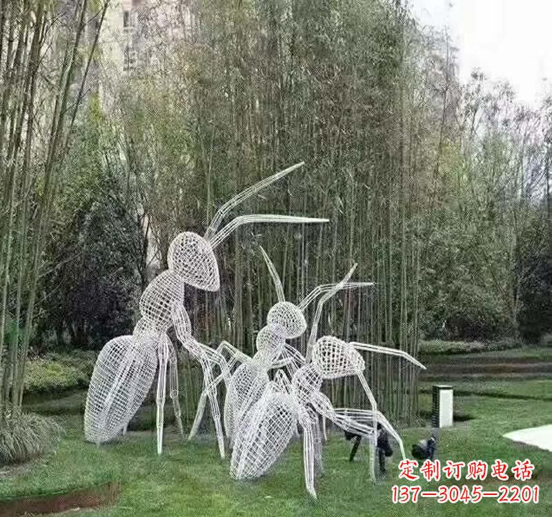 内江不锈钢镂空蚂蚁雕塑艺术细节的精彩绝伦