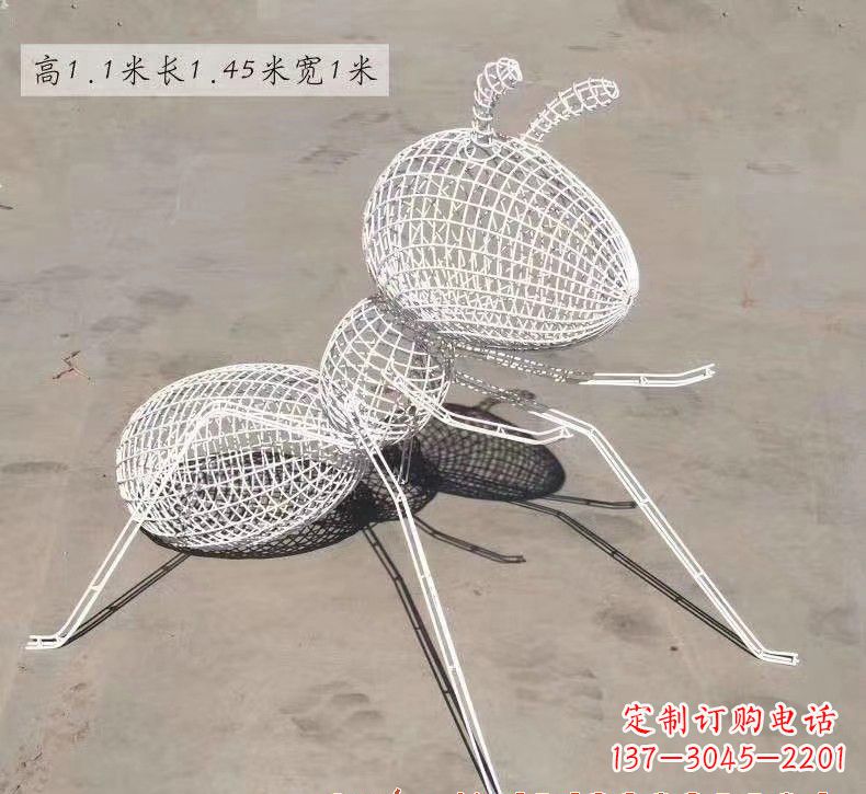 内江不锈钢镂空蚂蚁雕塑