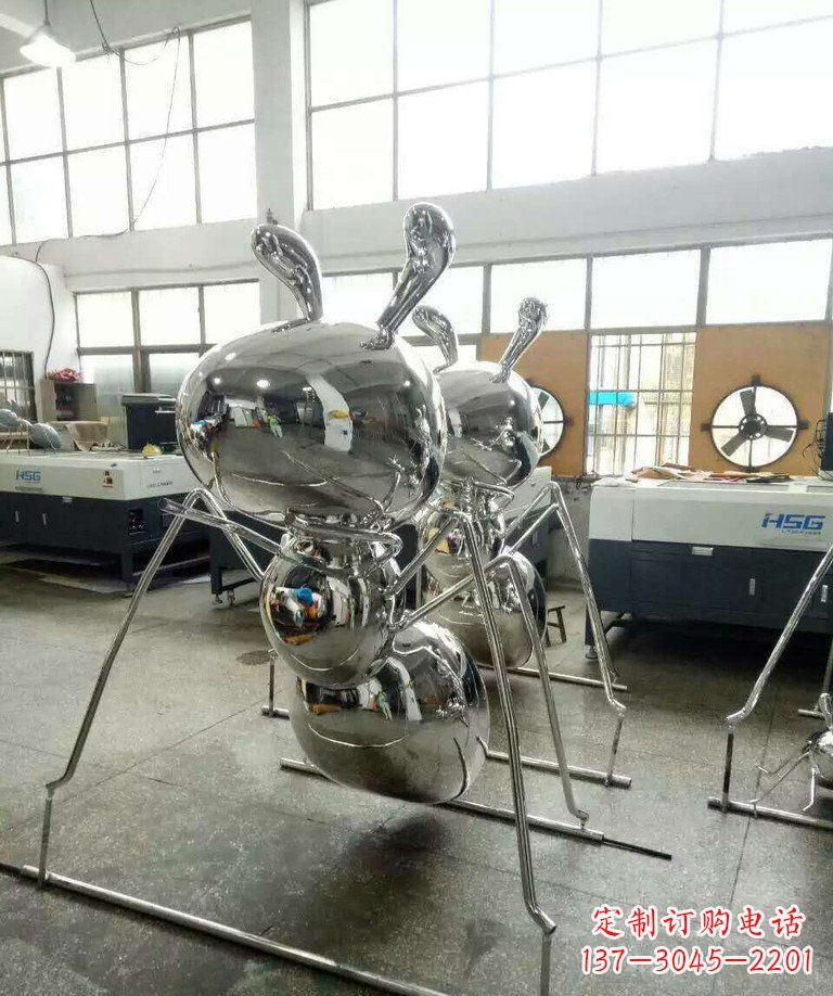 内江不锈钢蚂蚁步行街景观雕塑——融合现代科技与自然之美