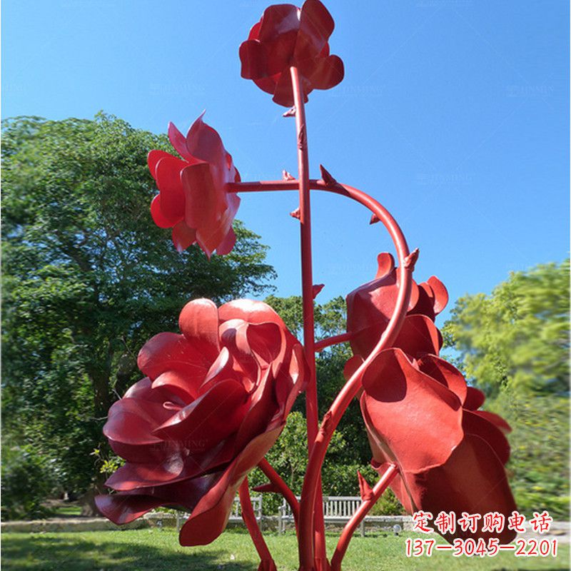 内江玫瑰雕塑艺术的精美表达