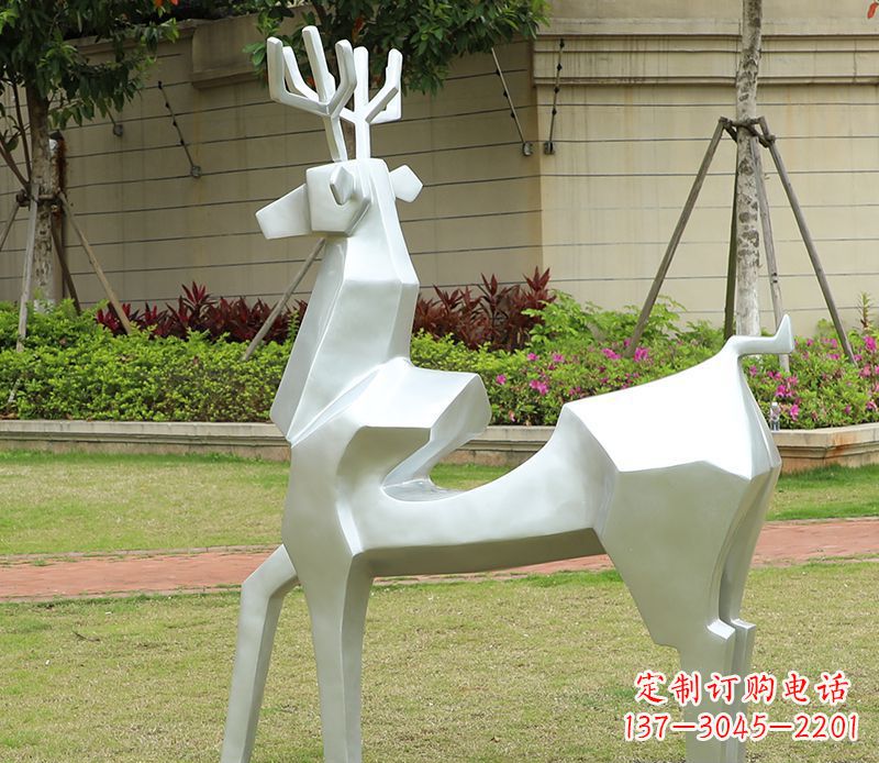 内江不锈钢美陈动物鹿