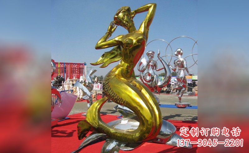 内江不锈钢美人鱼雕塑