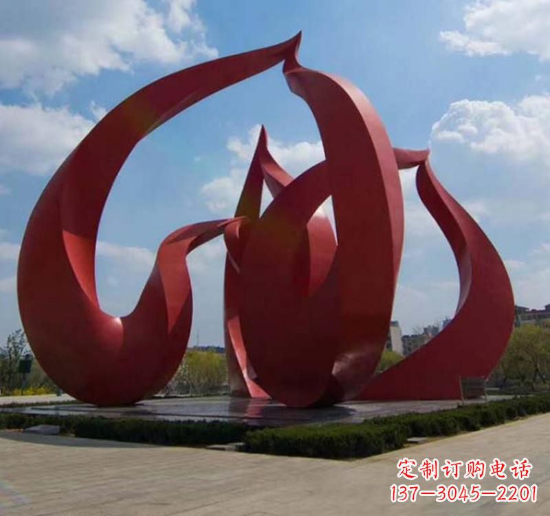 内江不锈钢喷漆凤凰雕塑