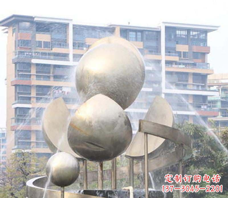 内江不锈钢喷泉雕塑美丽与自然的完美结合