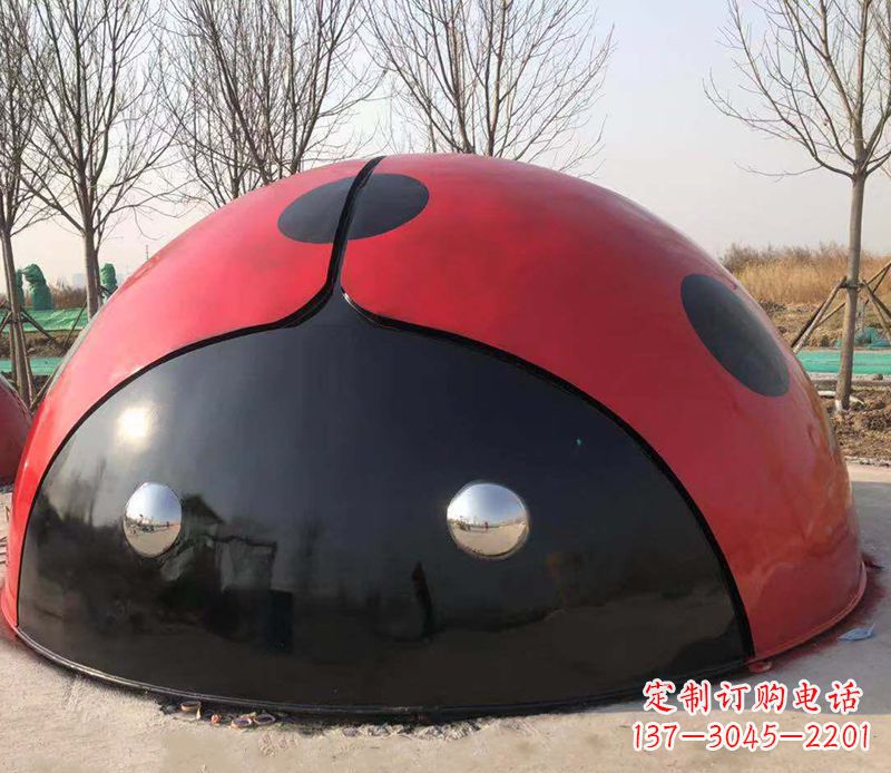 内江不锈钢瓢虫雕塑精致的艺术之美