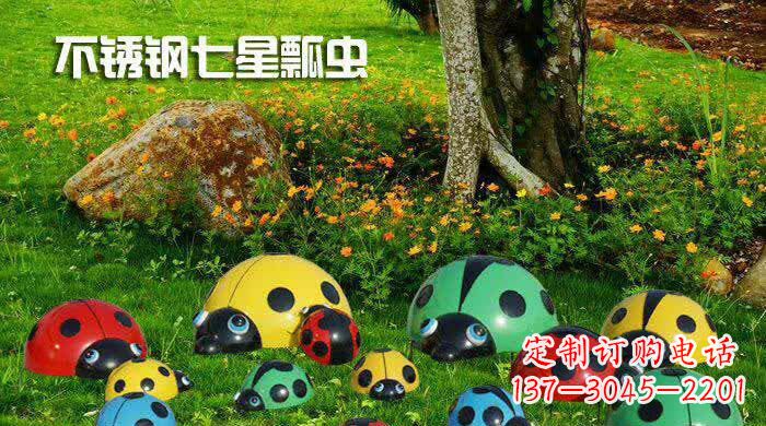 内江不锈钢七星瓢虫雕塑