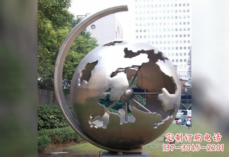 内江不锈钢地球仪雕塑艺术与科学的结合