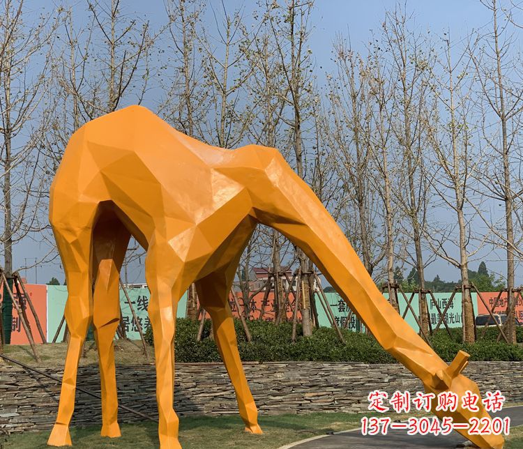 内江不锈钢雕刻的精美动物雕塑