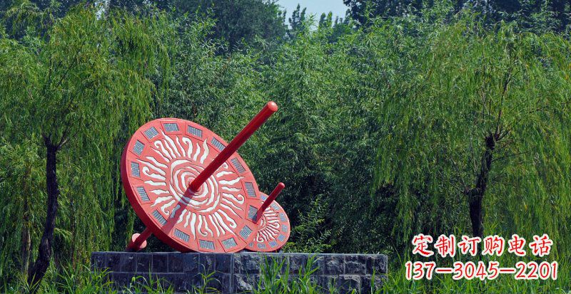 内江不锈钢日晷校园雕塑点亮校园时光