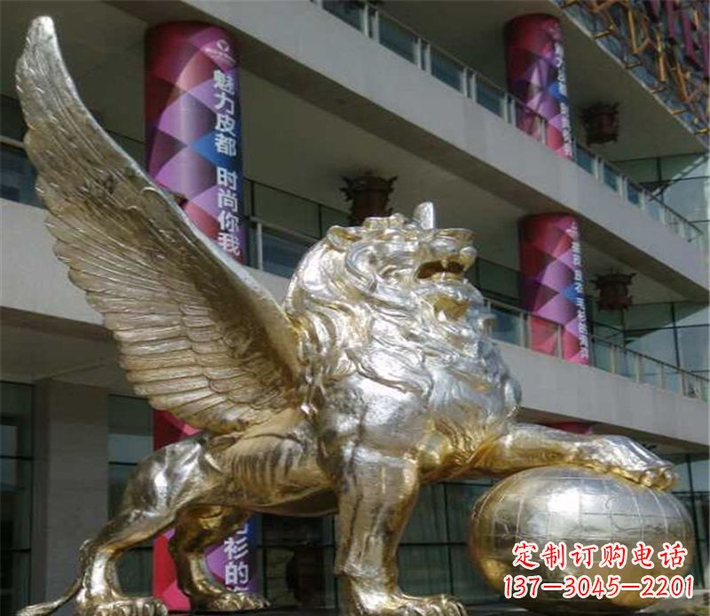 内江不锈钢狮子雕塑象征力量与美