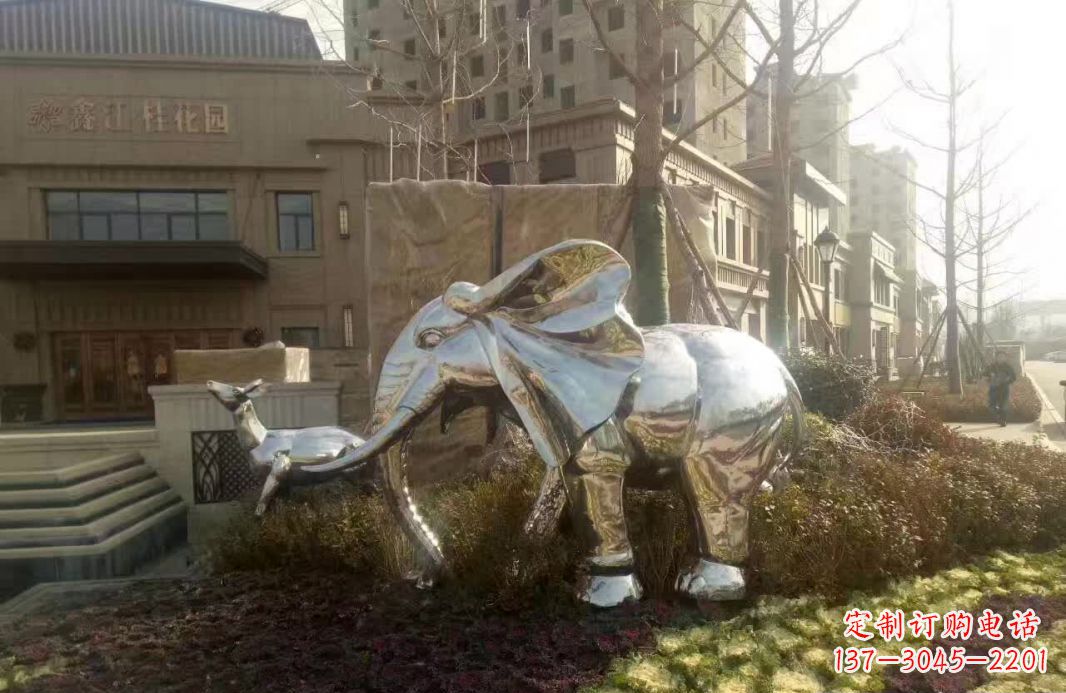 内江不锈钢大象雕塑——美轮美奂的艺术精品