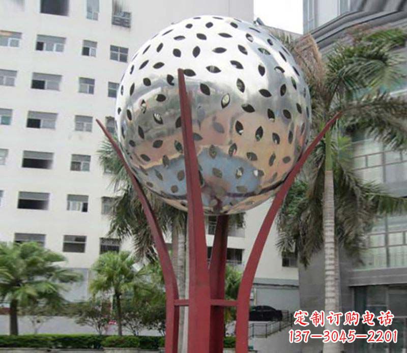 内江镂空树叶雕塑——给校园景观增添灵动之美
