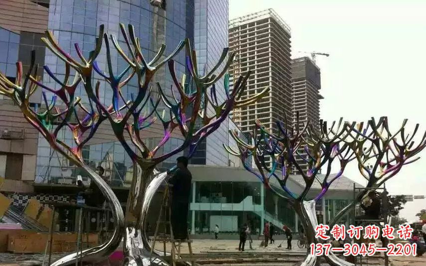 内江不锈钢树枝景观雕塑