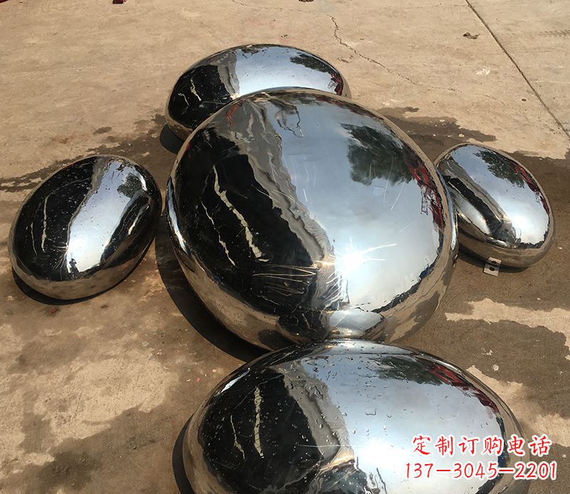 内江精致灵动的不锈钢水滴雕塑