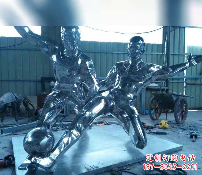 内江不锈钢足球雕塑精美的足球景观