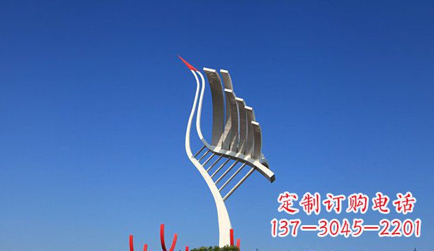内江不锈钢天鹅丹顶鹤仙鹤雕塑
