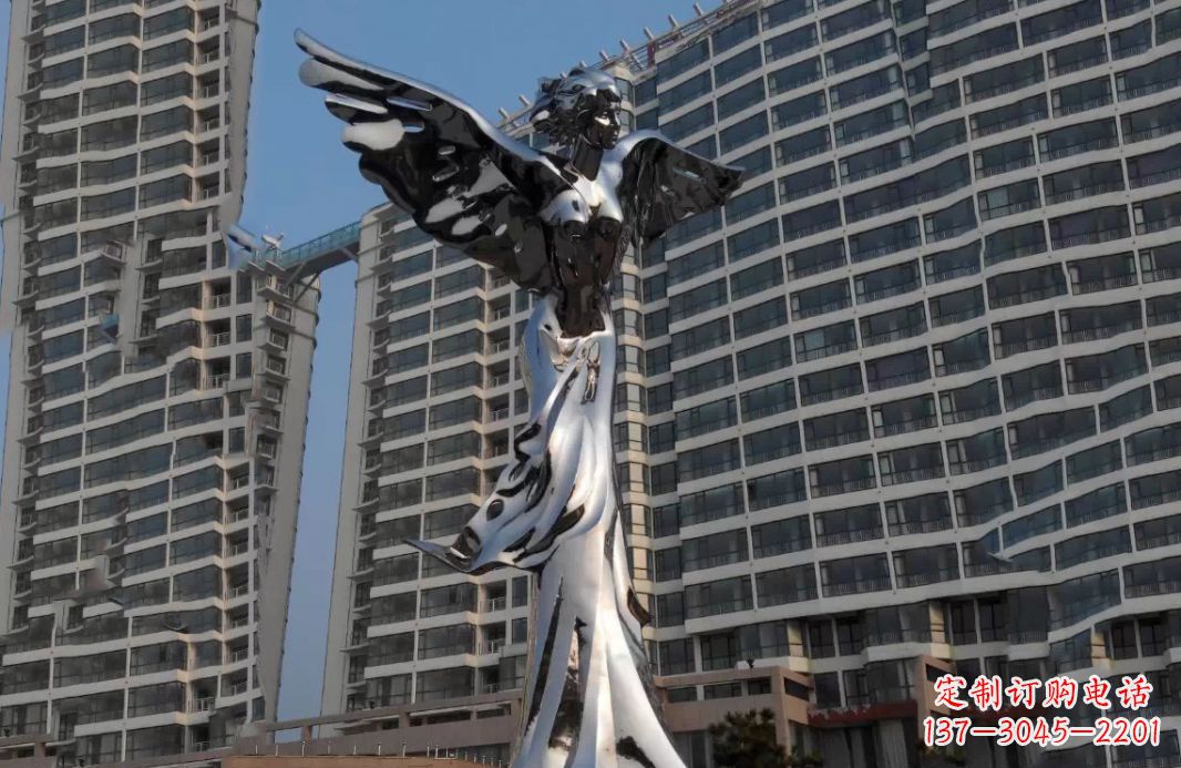 内江不锈钢天使灿烂的城市景观