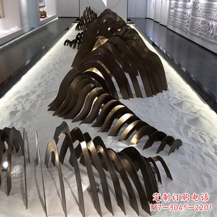 内江不锈钢铁艺假山造型景观雕塑