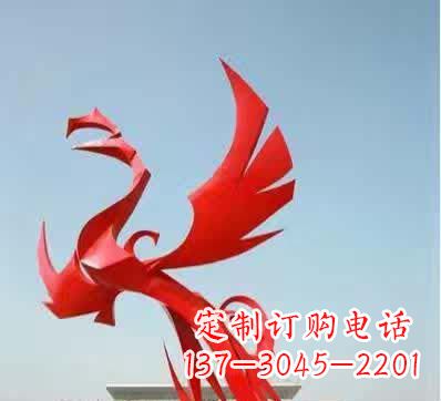 内江不锈钢铁艺景观凤凰雕塑