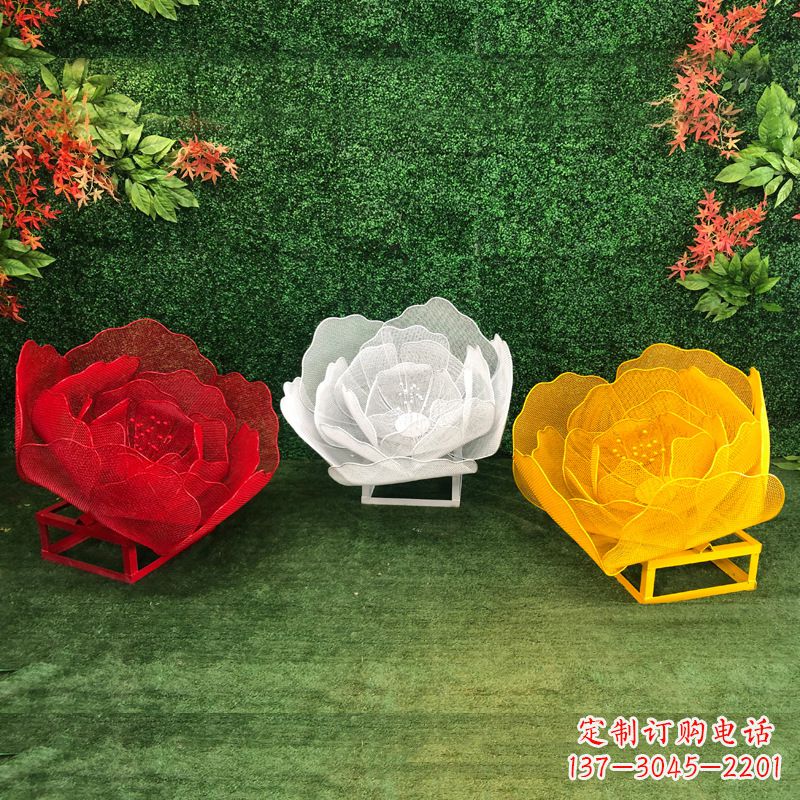 内江不锈钢铁艺玫瑰花雕塑摆件