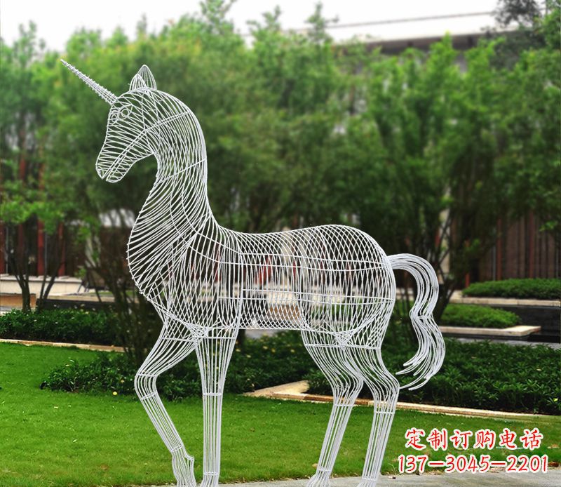 内江不锈钢马雕精美艺术品