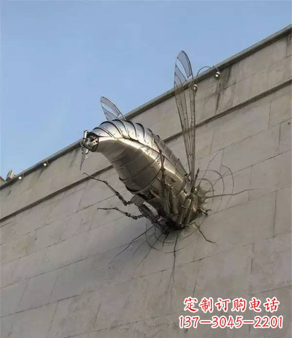 内江美丽的不锈钢无头动物雕塑