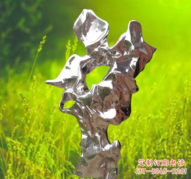 内江太湖石雕塑精致的不锈钢艺术