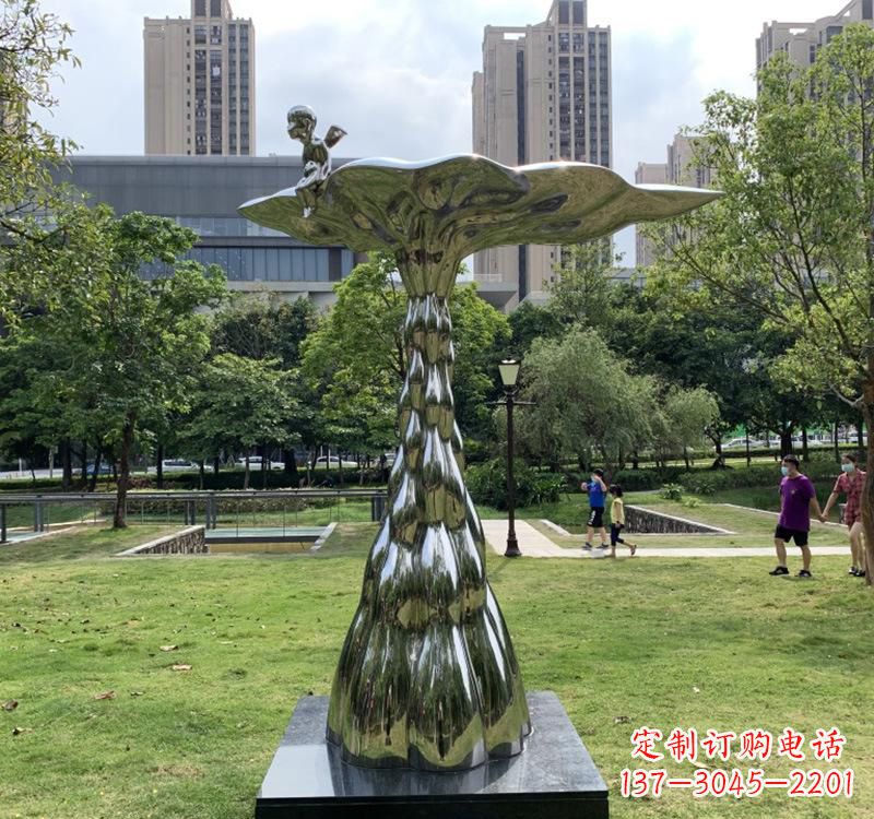 内江不锈钢现代水滴雕塑美轮美奂的艺术精品