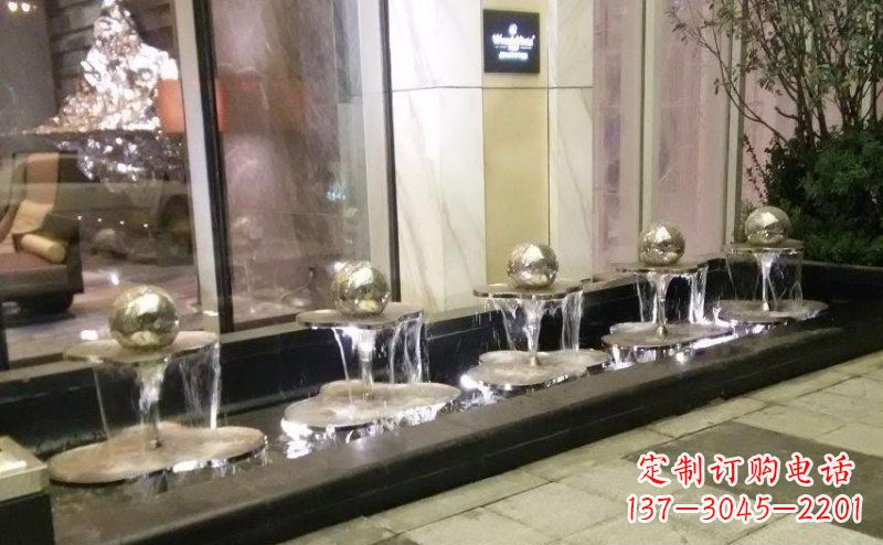 内江不锈钢小喷泉雕塑美丽之灵