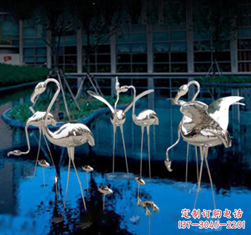 内江不锈钢仙鹤雕塑汇聚自然之美