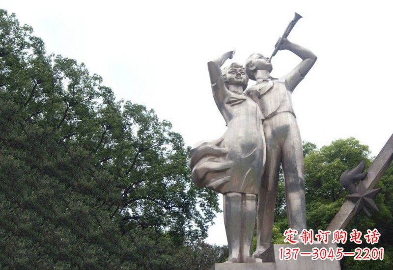 内江不锈钢小学生雕塑缔造美丽校园新风貌