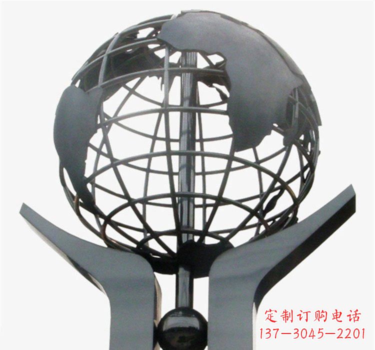 内江不锈钢校园手托地球雕塑
